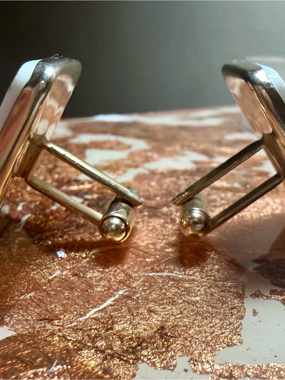 Navy Egyptian Hieroglyphics Cufflinks - Men Accessories